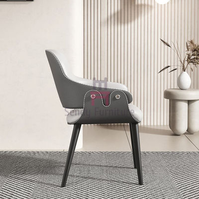 شراء كرسي مطعم من الخشب الصلب مع تنجيد جلدي وظهر مشقوق لتناول طعام مريح online manufacture