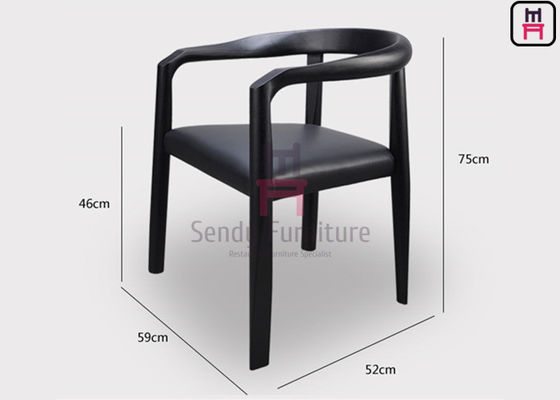 شراء كراسي مطعم خشبية كلاسيكية بمساند جلدية وظهر مشقوق وتشطيب جوزي لمقاعد طعام متينة online manufacture