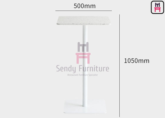 شراء Terrazzo H105cm Square Restaurant Bar Tables OEM ODM مسحوق طلاء الصلب بار online manufacture