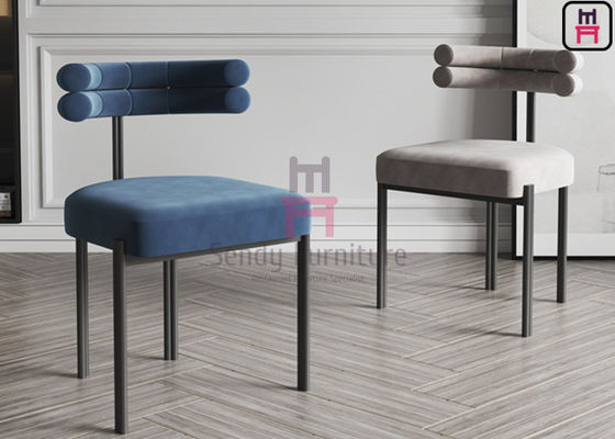 Slatted Back Wood Restaurant Chair with Walnut and Maple Wood and Leather Upholstered for Stylish Dining