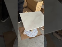 طاولة مارمو كلكتا الرخامية مع قاعدة من الفولاذ المقاوم للصدأ باللون الذهبي المصقول للمطعم / الفندق