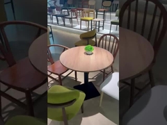 طاولة طعام مضادة للماء من الخشب / الملمع لـ 4 أشخاص / 6 أشخاص