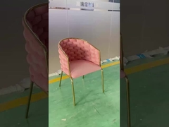 مطعم ومقهى كرسي بلا ذراع عالي الظهر مع قماش مغلف 52 * 53 * 94 سم