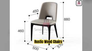كراسي مطعم ريفي وود للأجواء
